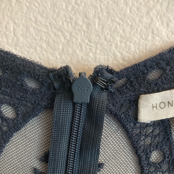 Honey Punch Navy Blue Lace Maxi Romper - Picture 4 of 8